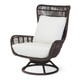 Sorrento Swivel Lounge Chair - In/Out Grey Sand Weave