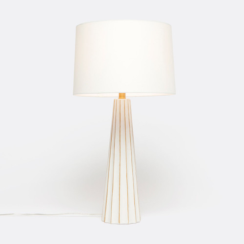 White/Gold Concrete Nova Table Lamp